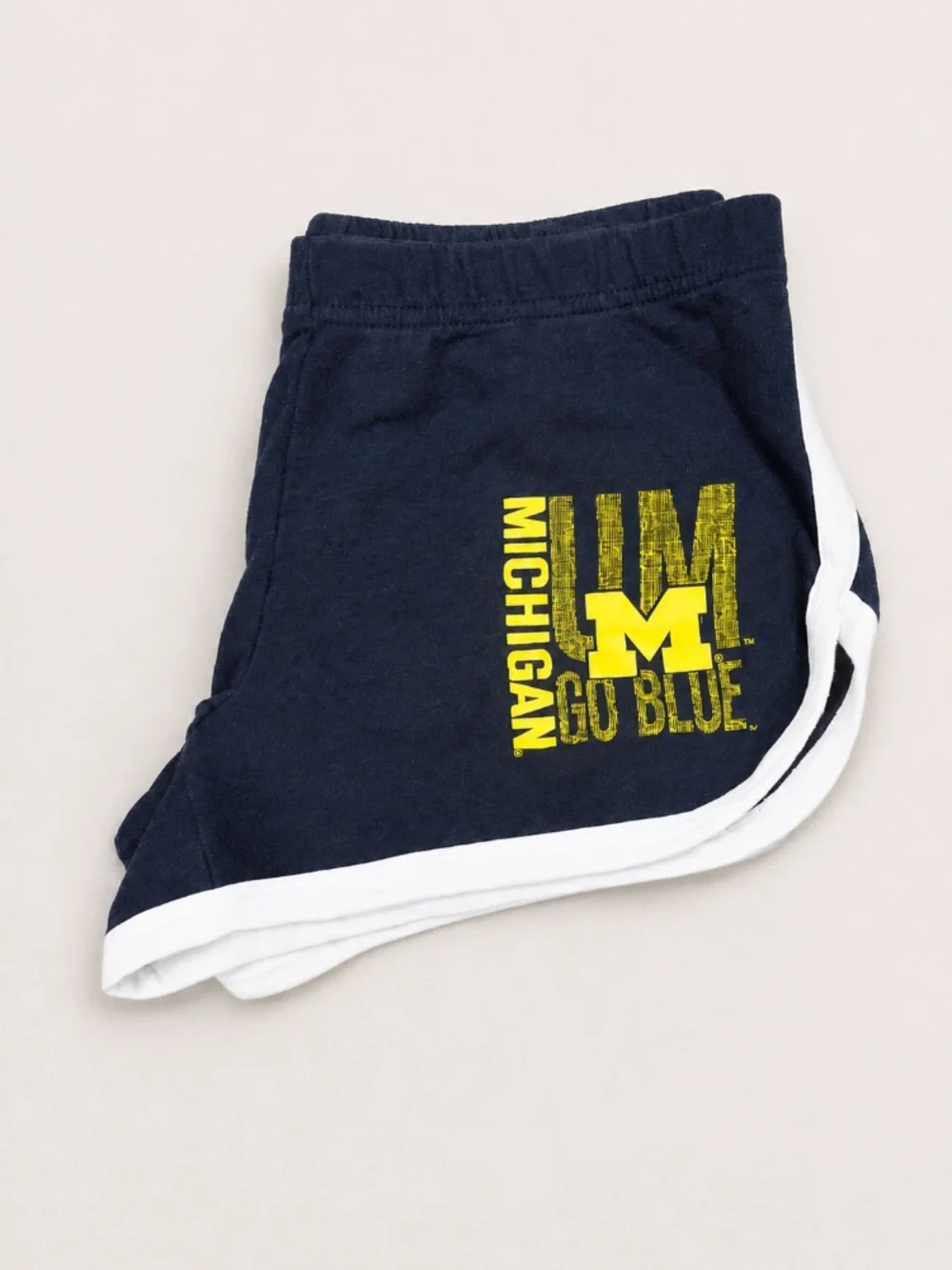 University of Michigan Go Blue Navy Athletic Shorts